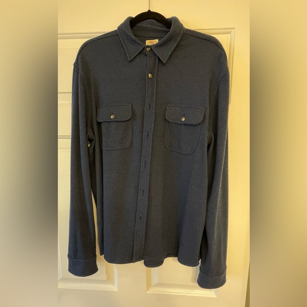 Blue Faherty over shirt